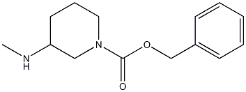 Benzyl 3-(methylamino)piperidine-1-carboxylate Struktur