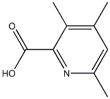 3,4,6-Trimethylpyridine-2-carboxylic acid Struktur