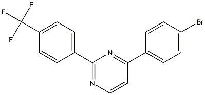 4-(4-Bromo-phenyl)-2-(4-trifluoromethyl-phenyl)-pyrimidine Struktur