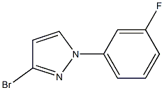 3-bromo-1-(3-fluorophenyl)-1H-pyrazole Struktur