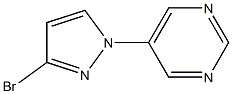 5-(3-bromo-1H-pyrazol-1-yl)pyrimidine Struktur