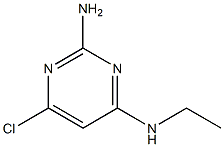 N4-ethyl-6-chloro-pyrimidine-2,4-diyldiamine Struktur