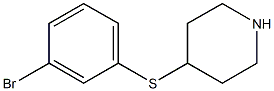 4-(3-Bromo-phenylsulfanyl)-piperidine Struktur