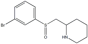 2-(3-Bromo-benzenesulfinylmethyl)-piperidine Struktur