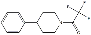 2,2,2-trifluoro-1-(4-phenylpiperidin-1-yl)ethanone Struktur