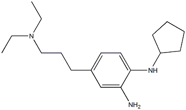 N1-cyclopentyl-4-(3-(diethylamino)propyl)benzene-1,2-diamine Struktur