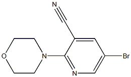 5-bromo-2-morpholinopyridine-3-carbonitrile Struktur