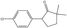 5-(4-chlorophenyl)-2,2-Dimethylcyclopentanone Struktur