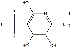 Lithium trihydroxy(5-(trifluoromethyl)pyridin-2-yl)borate Struktur