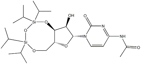 N4-Acetyl-3',5'-O-(1,1,3,3-tetraisopropyl-1,3-disiloxanediyl)cytidine Struktur