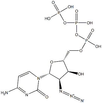 2'-Azido-2'-deoxycytidine-5'-triphosphate Struktur