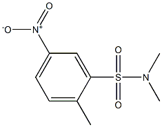 2-methyl-5-nitro-N,N-dimethylbenzenesulfonamide Struktur