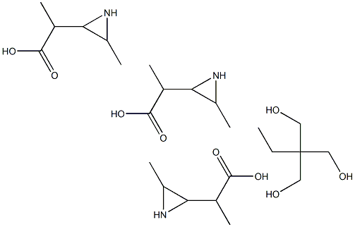 Trimethylolpropane-tris[3-(2-methylaziridine)propionate] Struktur