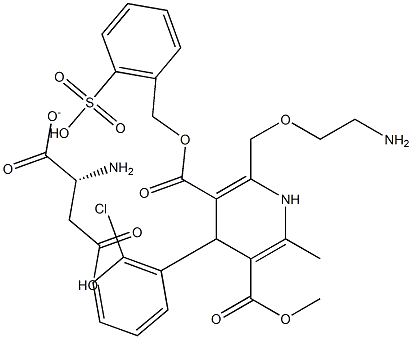 L-aspartate amlodipine Struktur