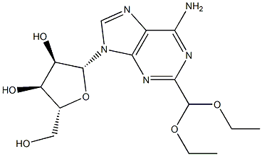 2-Diethoxymethyl adenosine Struktur