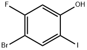 4-Bromo-5-fluoro-2-iodo-phenol Struktur