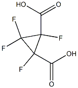 1,2,3,3-tetrafluorocyclopropane-1,2-dicarboxylic acid Struktur