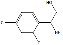 2-amino-2-(4-chloro-2-fluorophenyl)ethanol Struktur