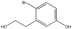 4-bromo-3-(2-hydroxyethyl)phenol Struktur