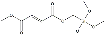 methyl (trimethoxysilyl)methyl fumarate Struktur