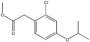 methyl 2-(2-chloro-4-isopropoxyphenyl)acetate Struktur