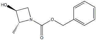 benzyl (2R,3S)-3-hydroxy-2-methylazetidine-1-carboxylate Struktur