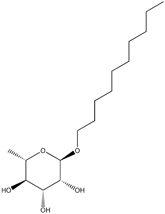 Decyl a-L-rhamnopyranoside Struktur