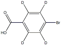 4-Bromobenzoic Acid-d4 Struktur