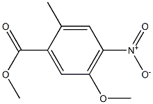 5-Methoxy-2-methyl-4-nitro-benzoic acid methyl ester Struktur