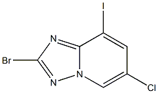 2-Bromo-6-chloro-8-iodo-[1,2,4]triazolo[1,5-a]pyridine Struktur