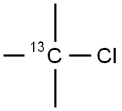 2-Chloro-2-methylpropane-2-13C Struktur