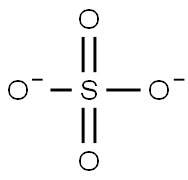 Sulfate solution standard substance in water Struktur