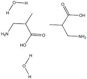 DL-3-AMINOISOBUTYRIC ACID HYDRATE DL-3-Aminoisobutyric acid hydrate Struktur