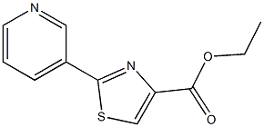 2-PYRIDIN-3-YL-THIAZOLE-4-CARBOXYLIC ACID ETHYL ESTER Struktur