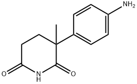 2,6-Piperidinedione, 3-(4-aminophenyl)-3-methyl- Struktur