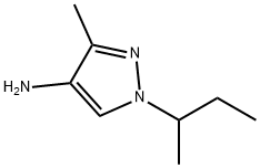 1H-Pyrazol-4-amine,  3-methyl-1-(1-methylpropyl)- Struktur