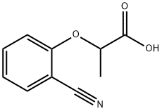 Propanoic acid, 2-(2-cyanophenoxy)- Struktur