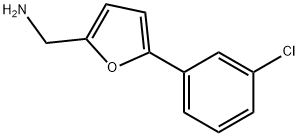 1-[5-(3-chlorophenyl)-2-furyl]methanamine(SALTDATA: FREE) Struktur