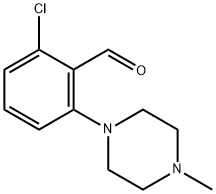 Benzaldehyde, 2-chloro-6-(4-methyl-1-piperazinyl)- Struktur