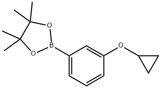 2-(3-Cydopropoxy-phenyl)-4,4,5,5-tetraMethy-[1,3,2]dioxaborolane Struktur