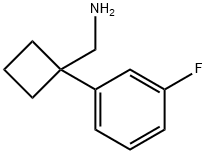 [1-(3-fluorophenyl)cyclobutyl]methanamine Struktur