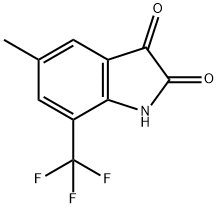 1H-Indole-2,3-dione, 5-methyl-7-(trifluoromethyl)- Struktur