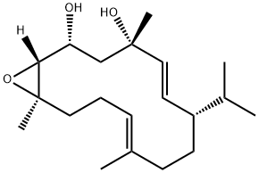 7,8-epoxy-2,11-cembradiene-4,6-diol Struktur