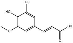 反式-5-羥基阿魏酸 結(jié)構(gòu)式