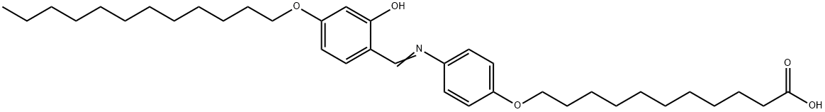 4''-(10-Carboxydecamethyleneoxy)-4-(dodecyloxy)-2-hydroxysalicylideneaniline Struktur