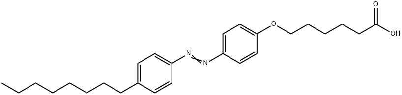 4-(5-Carboxypentamethyleneoxy)-4''-octylazobenzene Struktur