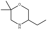 Morpholine, 5-ethyl-2,2-dimethyl- Struktur