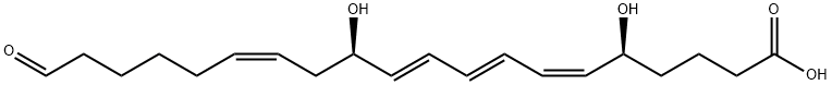 20-aldehyde leukotriene B4 Struktur