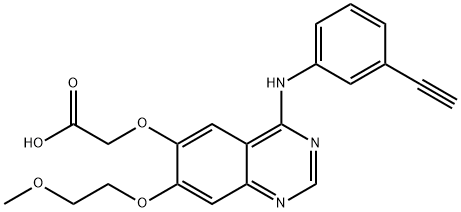 DesMethyl Erlotinib Carboxylate Acid Struktur