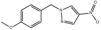 1H-Pyrazole, 1-[(4-methoxyphenyl)methyl]-4-nitro- Struktur